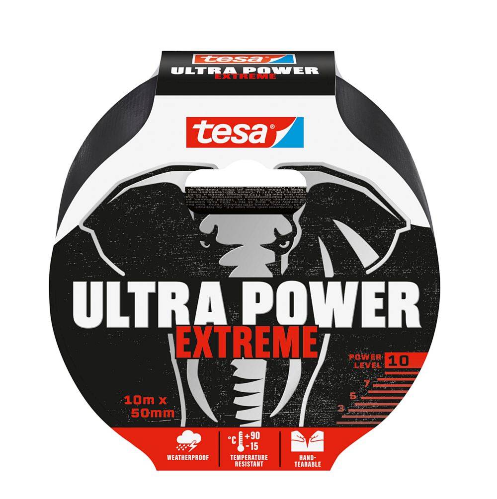 Tesa Reparaturband Ultra Power Extreme 10 m x 50 mm 56622 schwarz