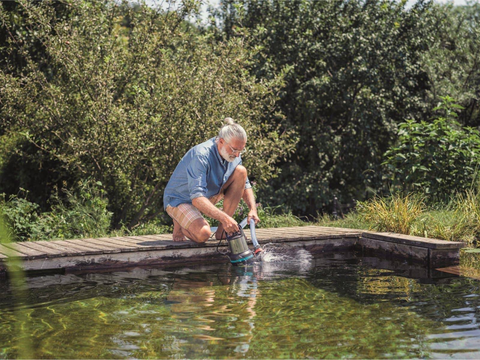 Gardena 9044-61, Schwarz, Edelstahl, Edelstahl, 10 m, 20000 l/h, 7 m, 9 m