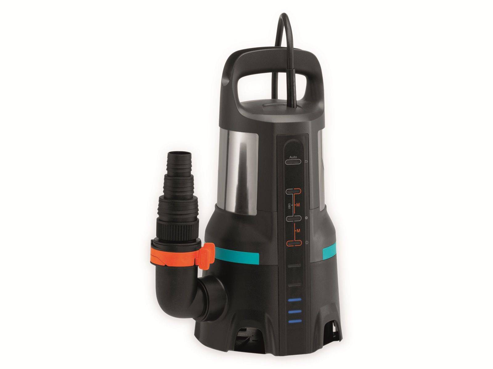 Gardena 9044-61, Schwarz, Edelstahl, Edelstahl, 10 m, 20000 l/h, 7 m, 9 m