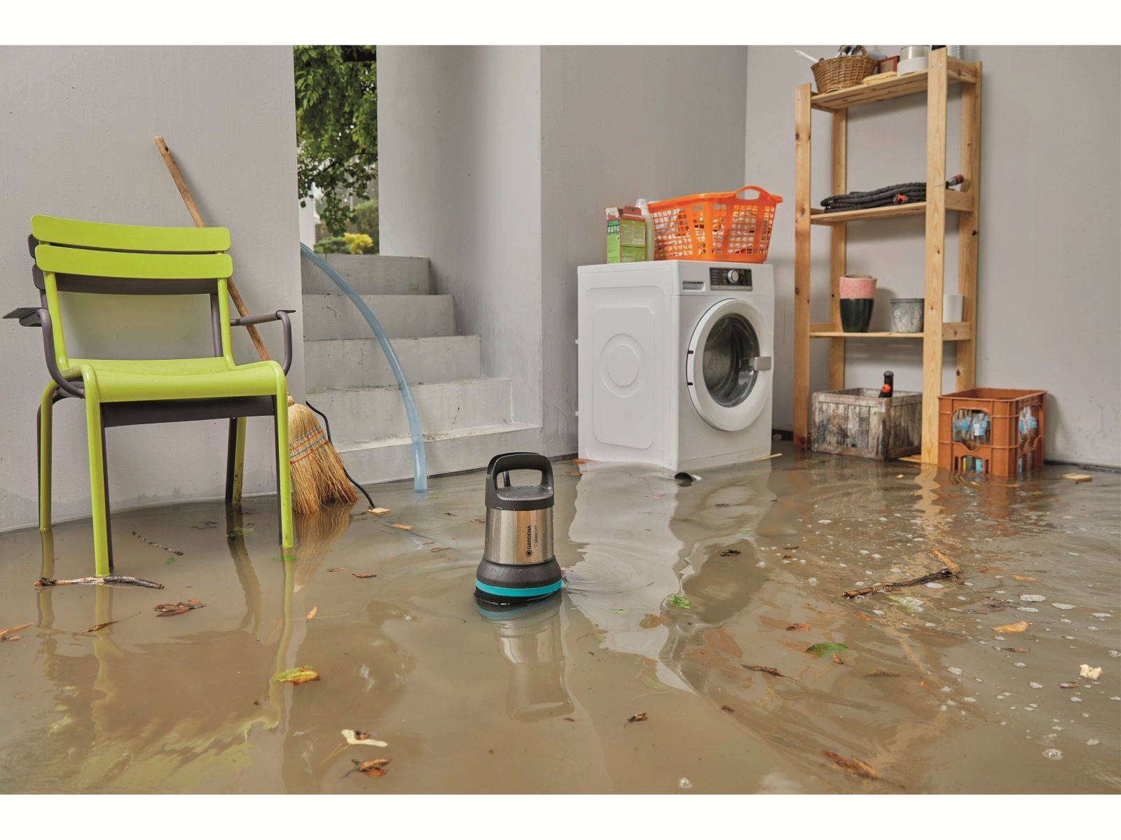 Gardena 9044-61, Schwarz, Edelstahl, Edelstahl, 10 m, 20000 l/h, 7 m, 9 m