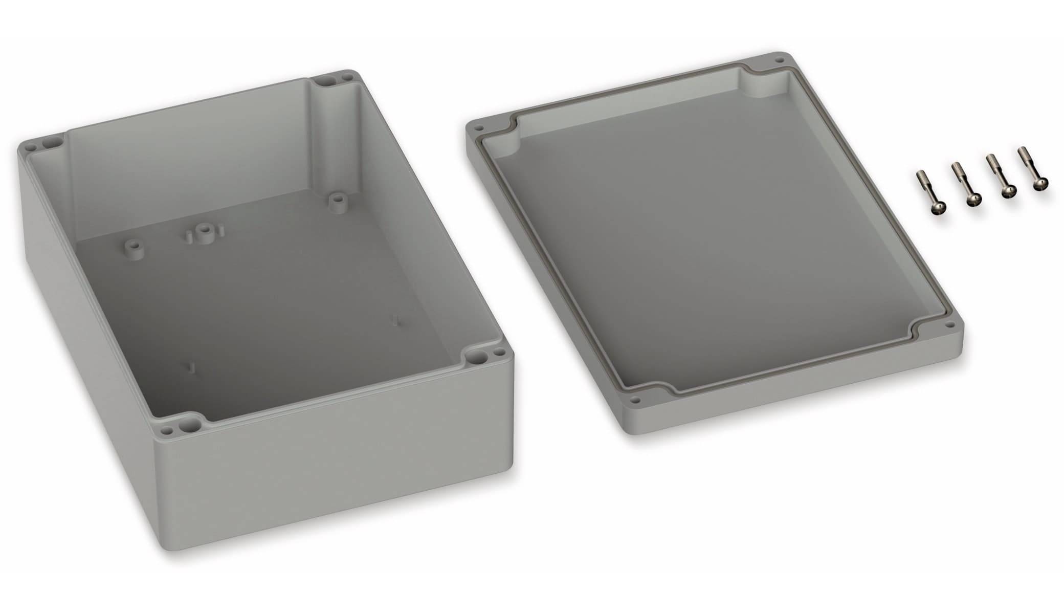 POLLIN, Polycarbonat Gehäuse, 200 x 150 x 75 mm, IP65, Lichtgrau