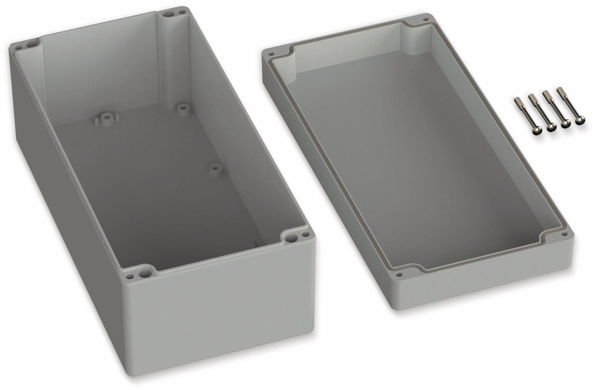POLLIN, ABS Gehäuse, 240,5 x 120 x 100,5 mm, IP66, Lichtgrau
