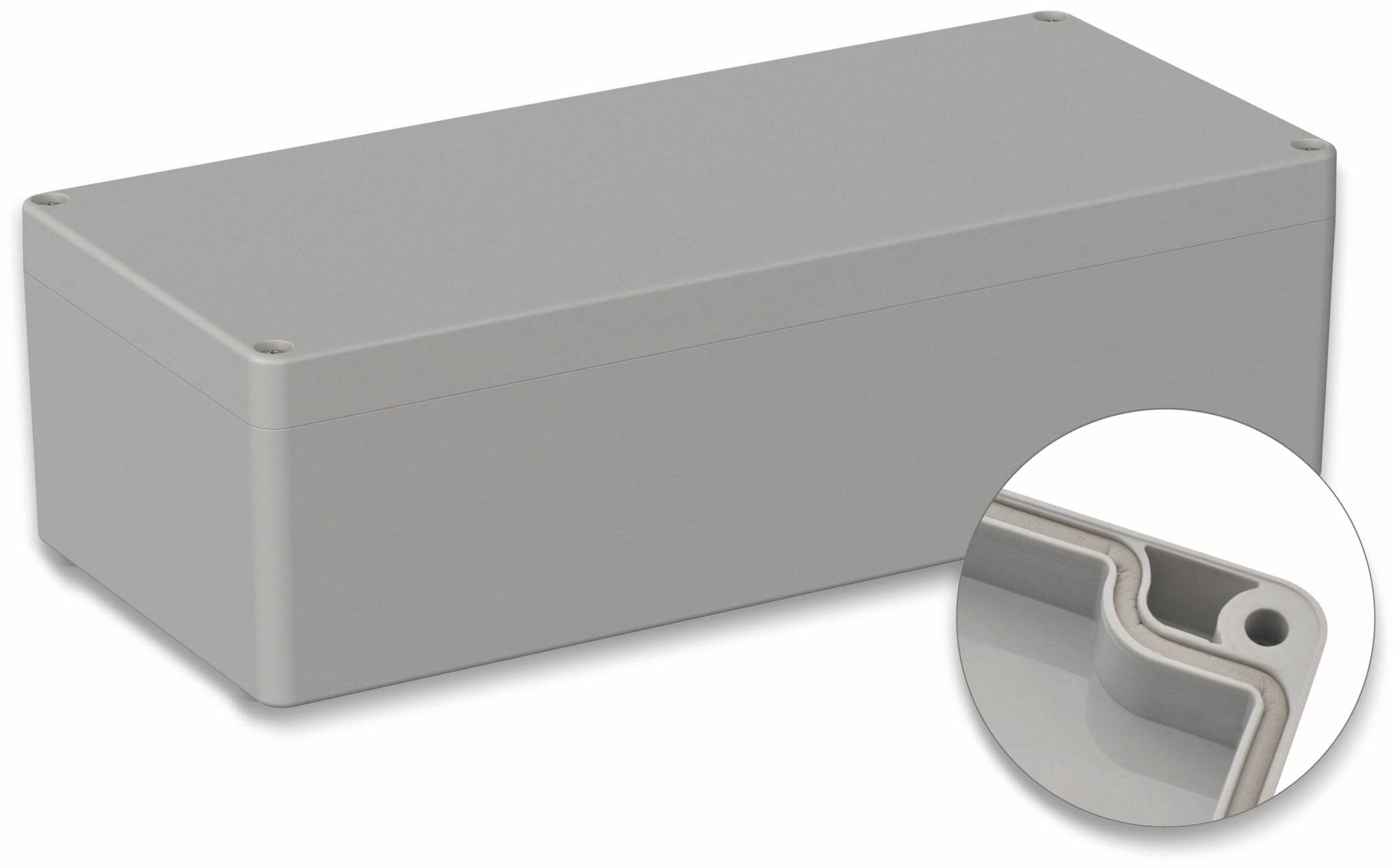 POLLIN, ABS Gehäuse, 340 x 150 x 100 mm, IP65, Lichtgrau