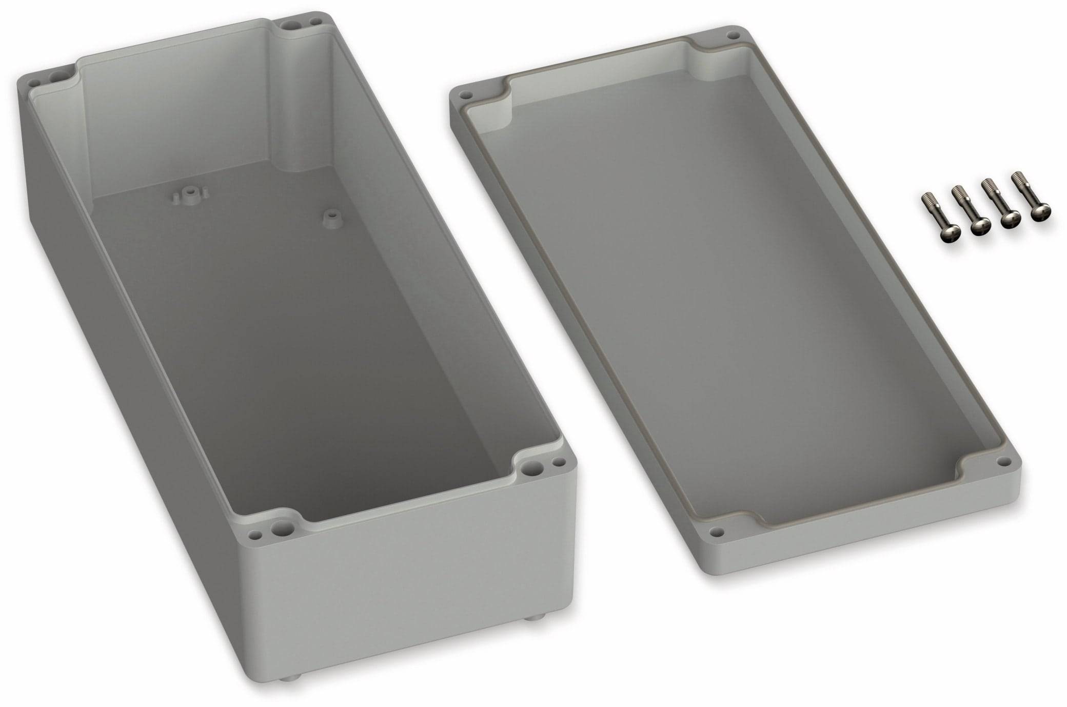 POLLIN, ABS Gehäuse, 340 x 150 x 100 mm, IP65, Lichtgrau