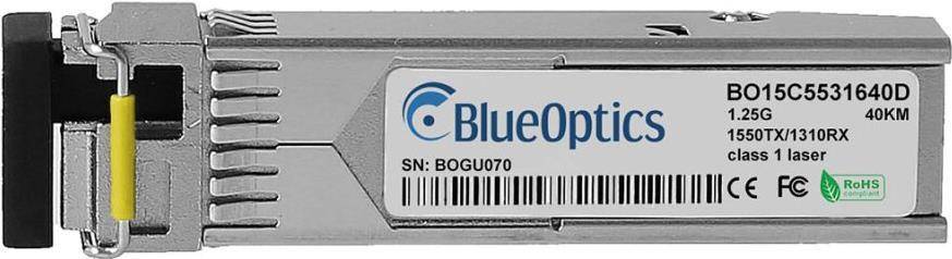 BlueOptics Level One 551114 BlueOptics BO15C5531640D SFP Transceiver, LC-Simplex, 1000BASE-BX-D,