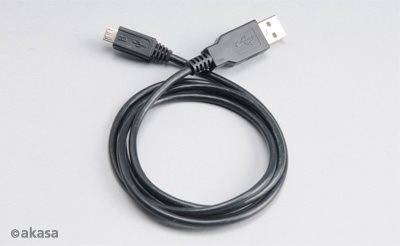 Akasa AK-CBUB05-10BK - USB cable - USB (M) to Micro-USB Type B (M)