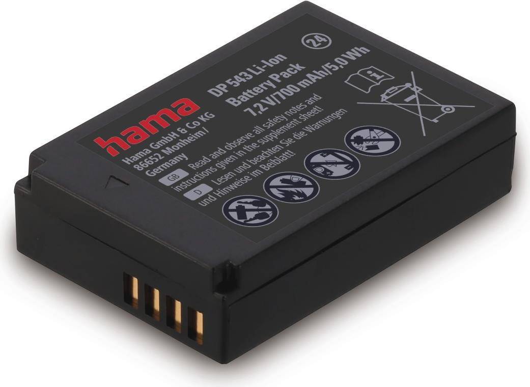 DP 543, Canon, 700 mAh, 7,2 V, Lithium-Ion (Li-Ion)