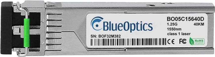 BlueOptics Telco Systems BTI-MGBIC-GEX-DD-T-LC BlueOptics BO05C15640D SFP Transceiver, 1000BASE-EX,