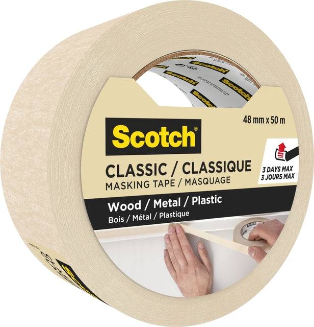 3M Classic - Maler-Abdeckband - Beige - Metall - Kunststoff - Holz - 3 Tag e -