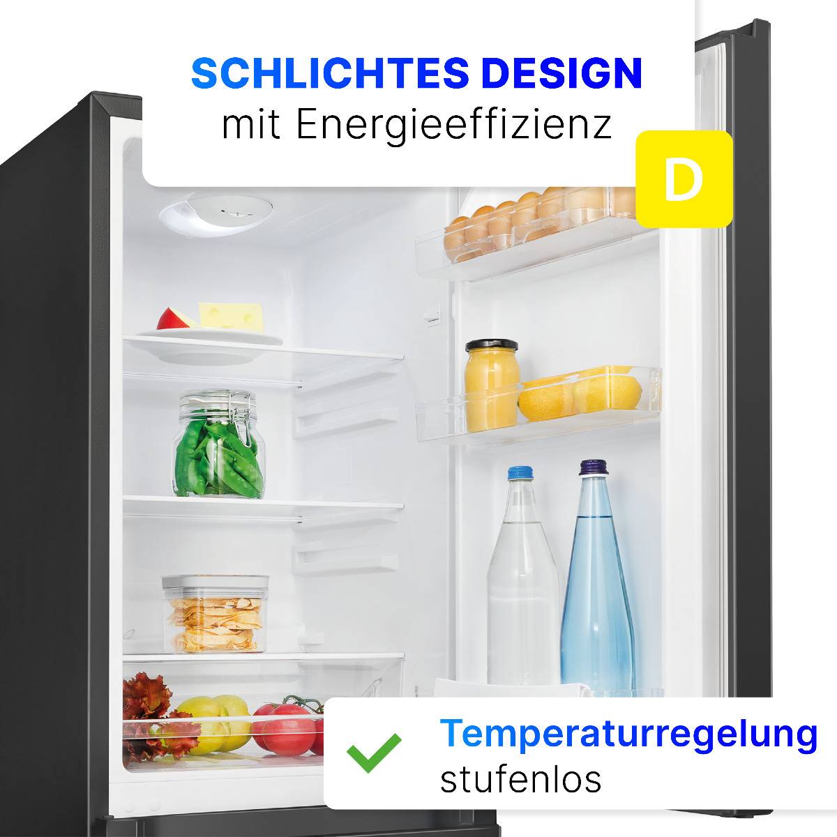 Bomann Kühl-/Gefrierkombination KG 322.1 schwarz 175 Liter