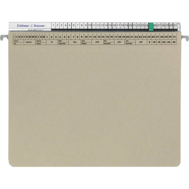 ORGALEX® Kanzlei-Hängehefter, 1 Abheftvorrichtung, Rechtsheftung, 1 Ta, grau