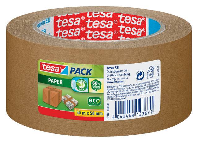 Verpackungsband Tesa 50 mmx50m EcoPaper | 6 Stück