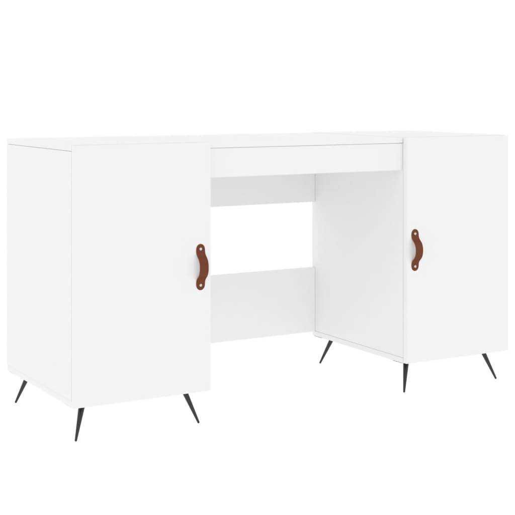 vidaXL Schreibtisch Weiß 140x50x75 cm Holzwerkstoff