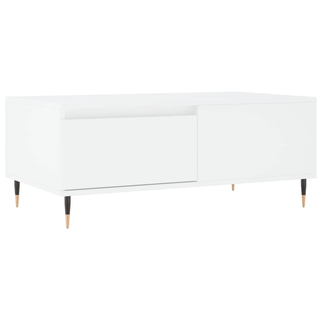 vidaXL Couchtisch Weiß 90x50x36,5 cm Holzwerkstoff