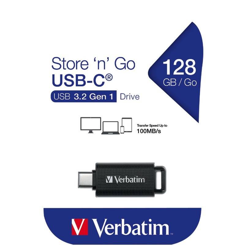 Verbatim Store 'n' Go USB-Stick 3.2 Gen 1 Typ-C, 128 GB