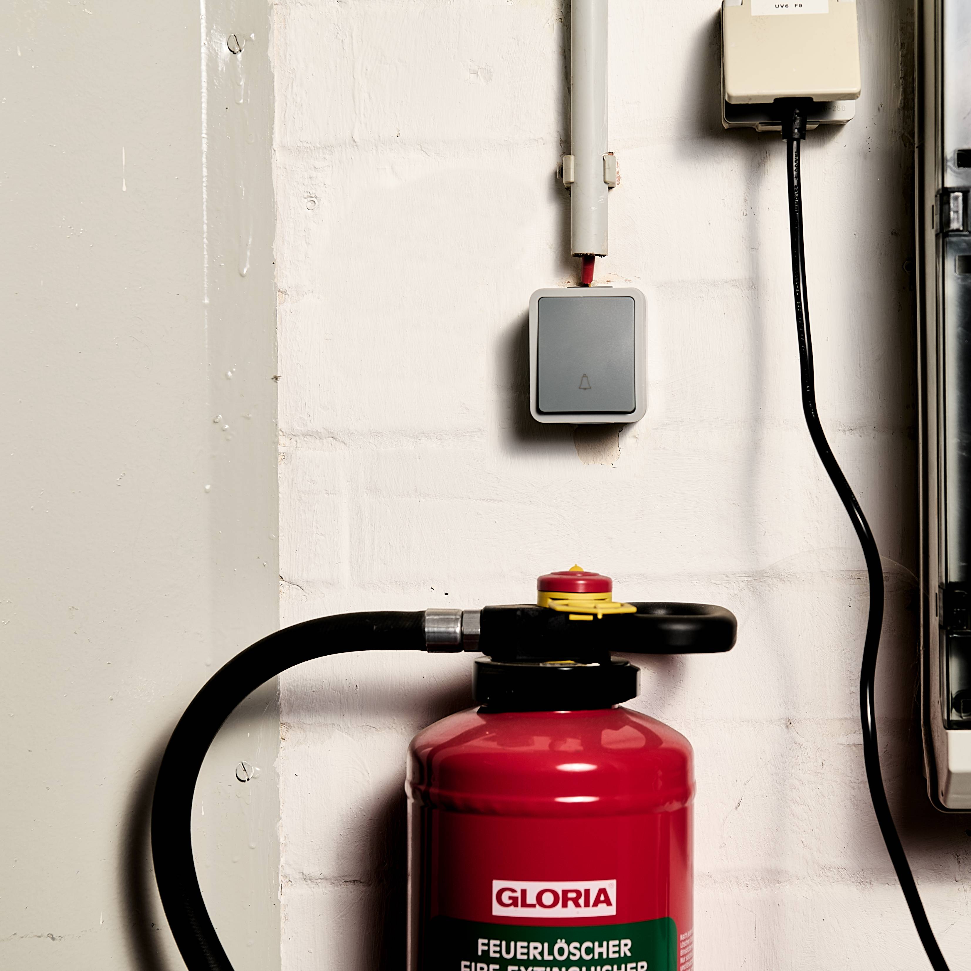 Feuchtraum Taster McPower "Fix", Steckanschluss, IP54, 250V~/10A, AP