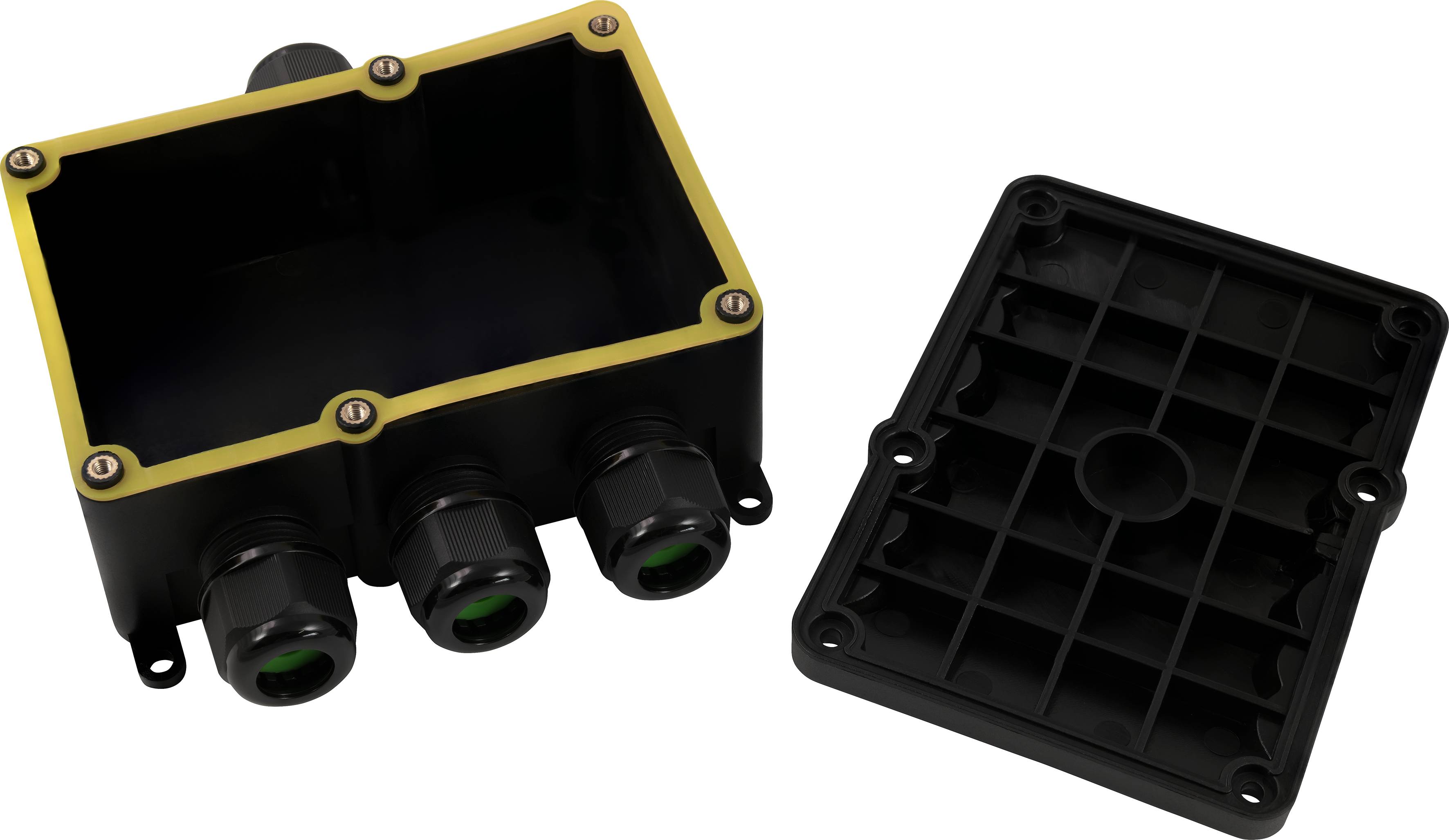 Abzweigdose McPower, IP68 - für Außen, 1 Ein- und 3 Ausgänge, 129x119x56mm