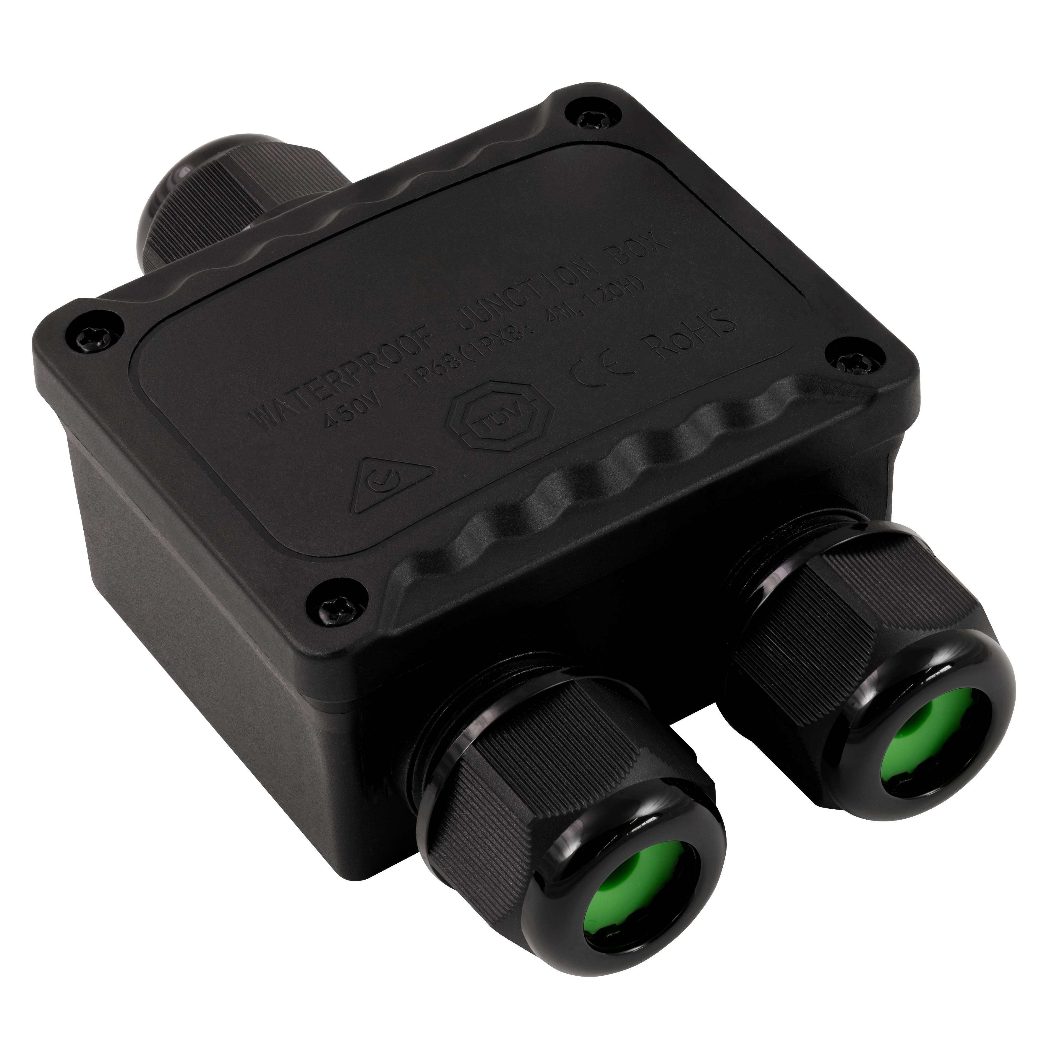 Abzweigdose McPower, IP68 - für Außen, 1 Ein- und 2 Ausgänge, Y-Version, 123x82x42mm