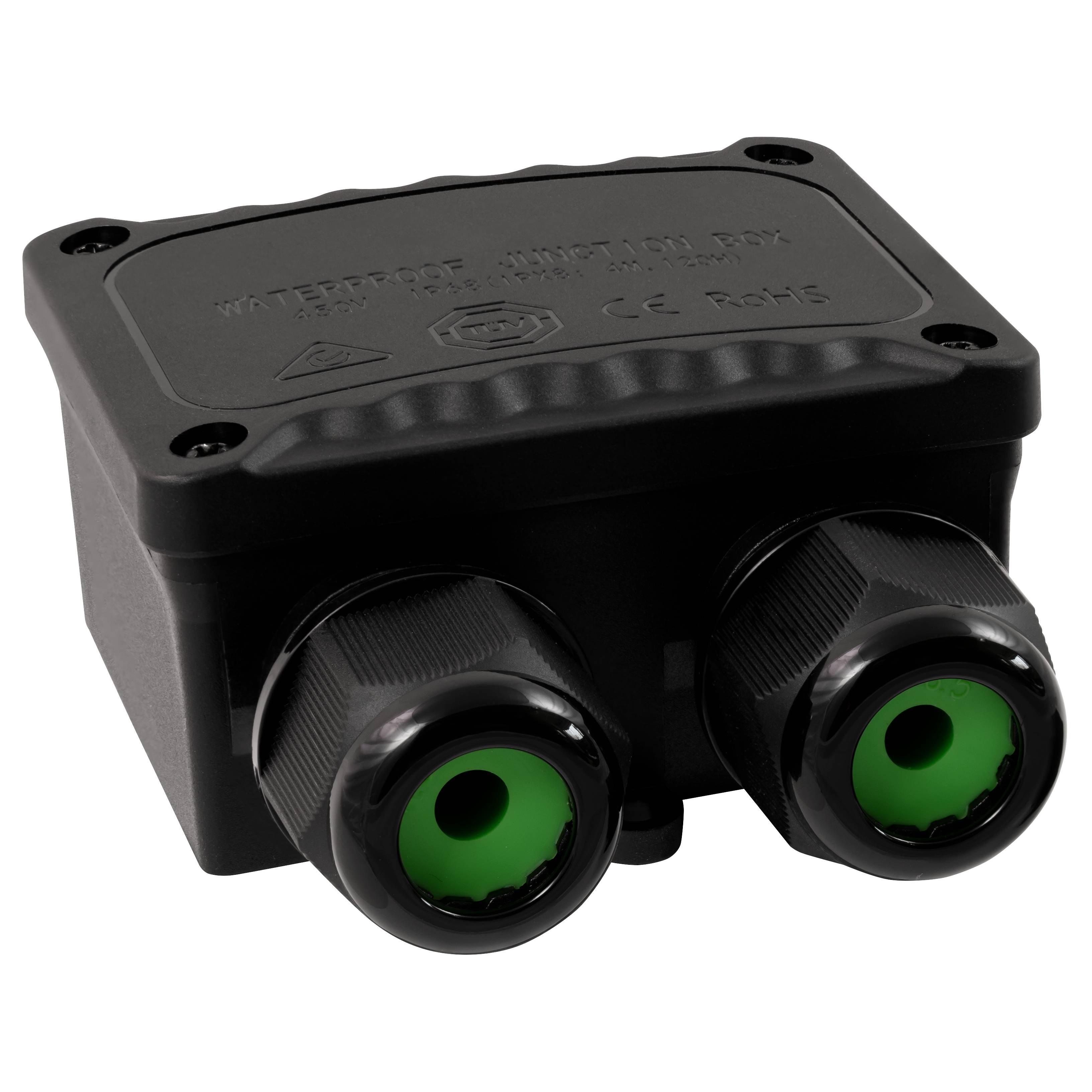 Abzweigdose McPower, IP68 - für Außen, 1 Ein- und 2 Ausgänge, Y-Version, 123x82x42mm