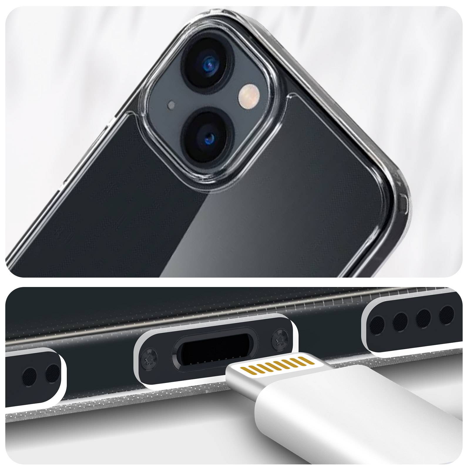 Spigen Air Skin Hybrid Schutzhülle für iPhone 14 Plus Transparent