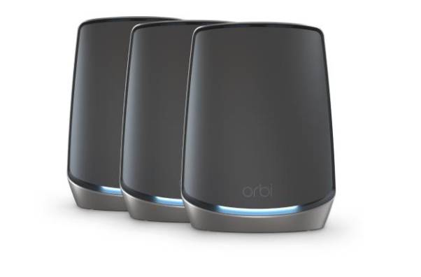 Netgear Orbi RBK863SB - WLAN-System (Router, 2 Extender) - bis zu 627 m² - Netz
