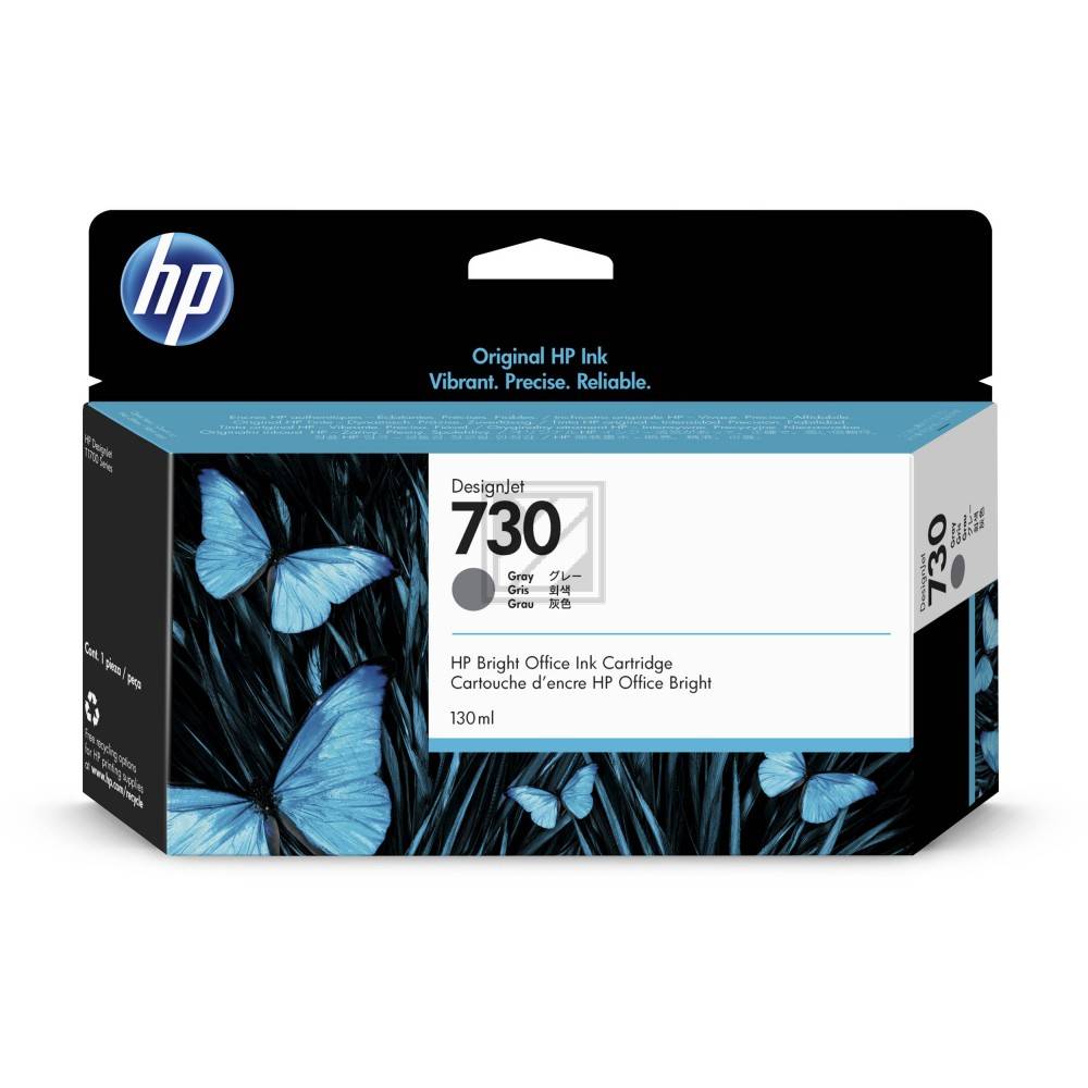 P2V66A HP DNJ T1700 Tinte Grey St HP730 130ml Standard Kapazität
