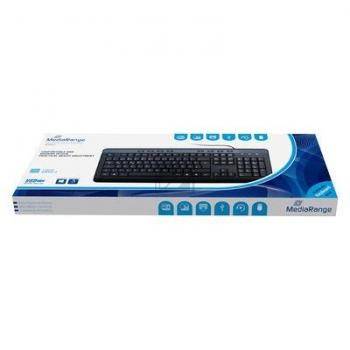 MEDIARANGE MROS102 - Tastatur - USB - Schwarz - TL: Deutsch, QWERTZ
