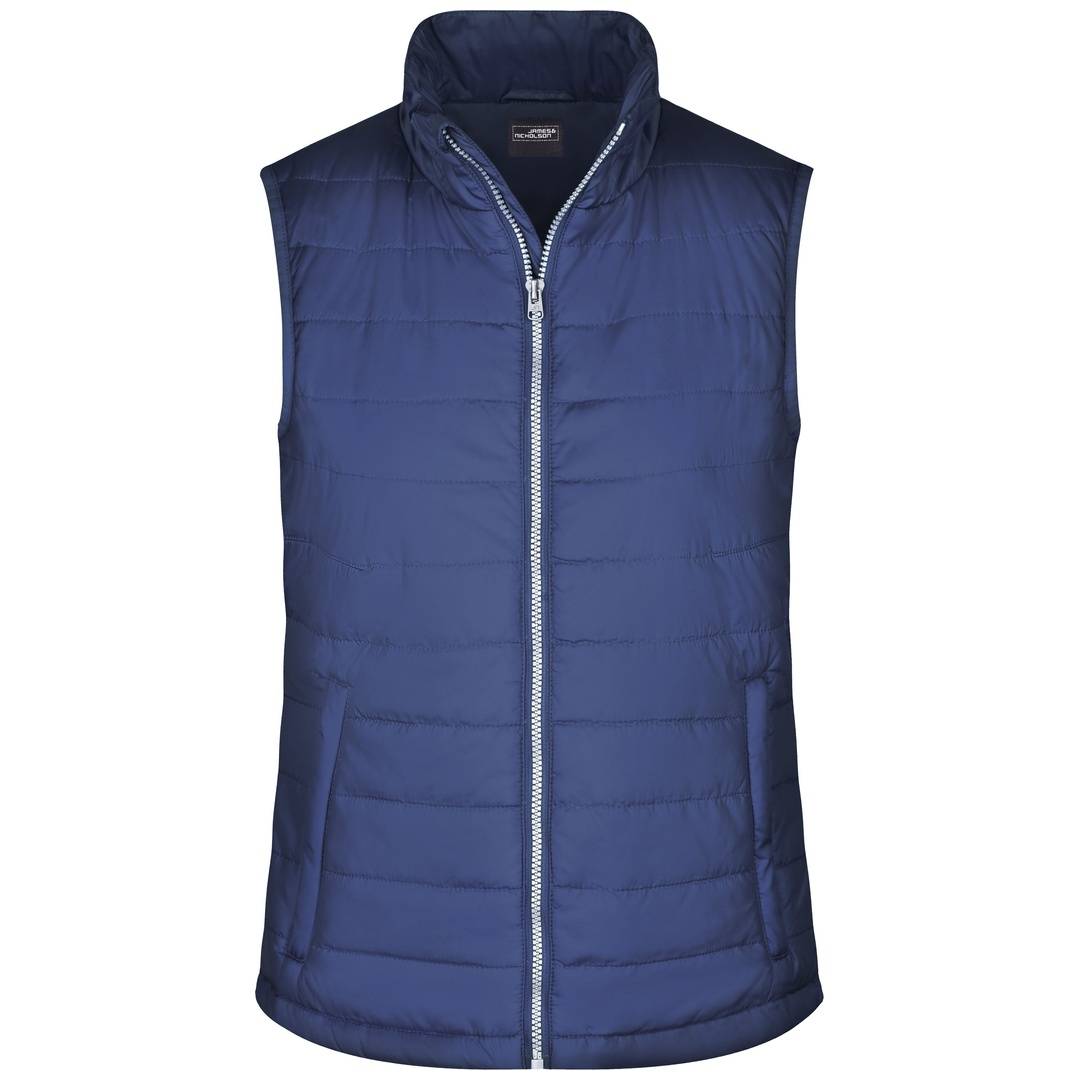 James & Nicholson leichte, wattierte Damensteppweste JN1135 Gr. L navy