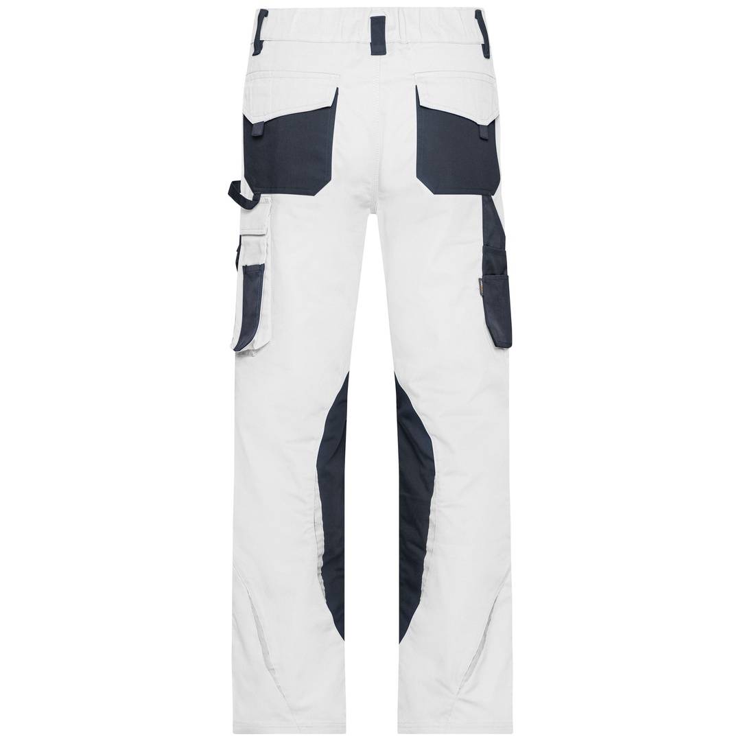 James & Nicholson Arbeitsbundhose JN832 Gr. 54 white/carbon