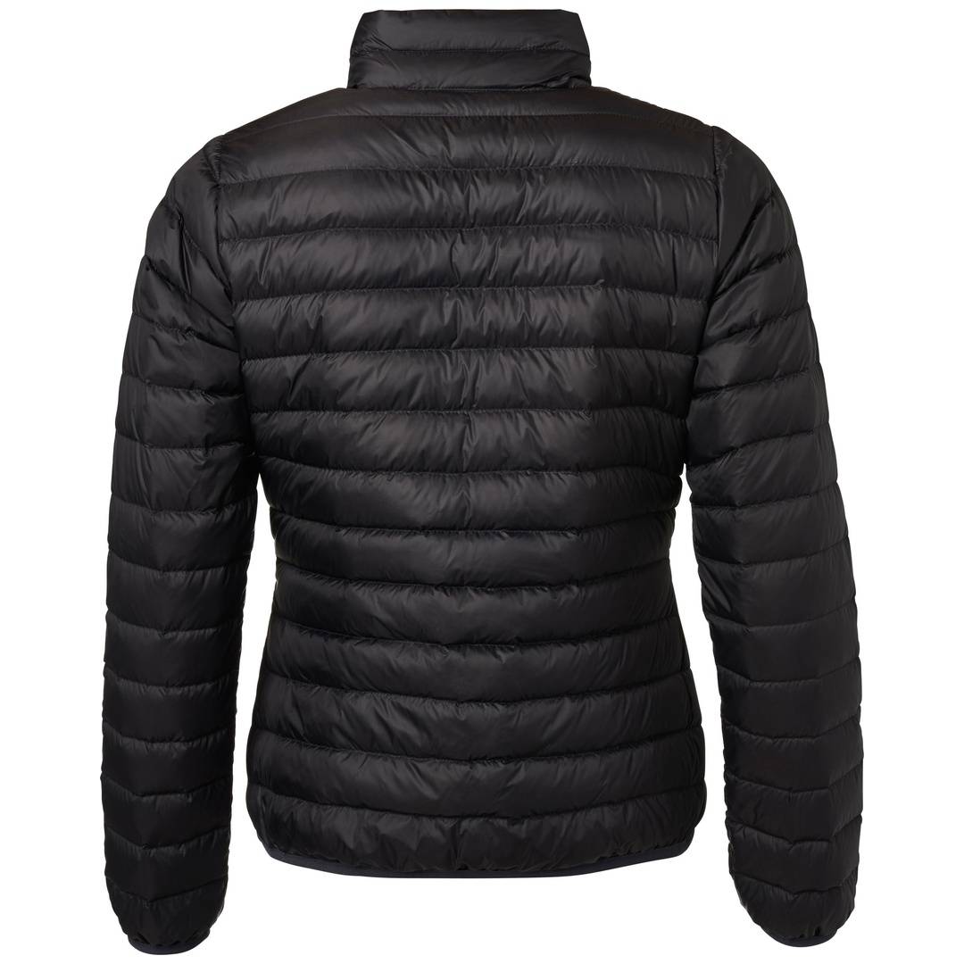 James & Nicholson leichte, klassische Daunenjacke JN1139 Gr. M schwarz/silber