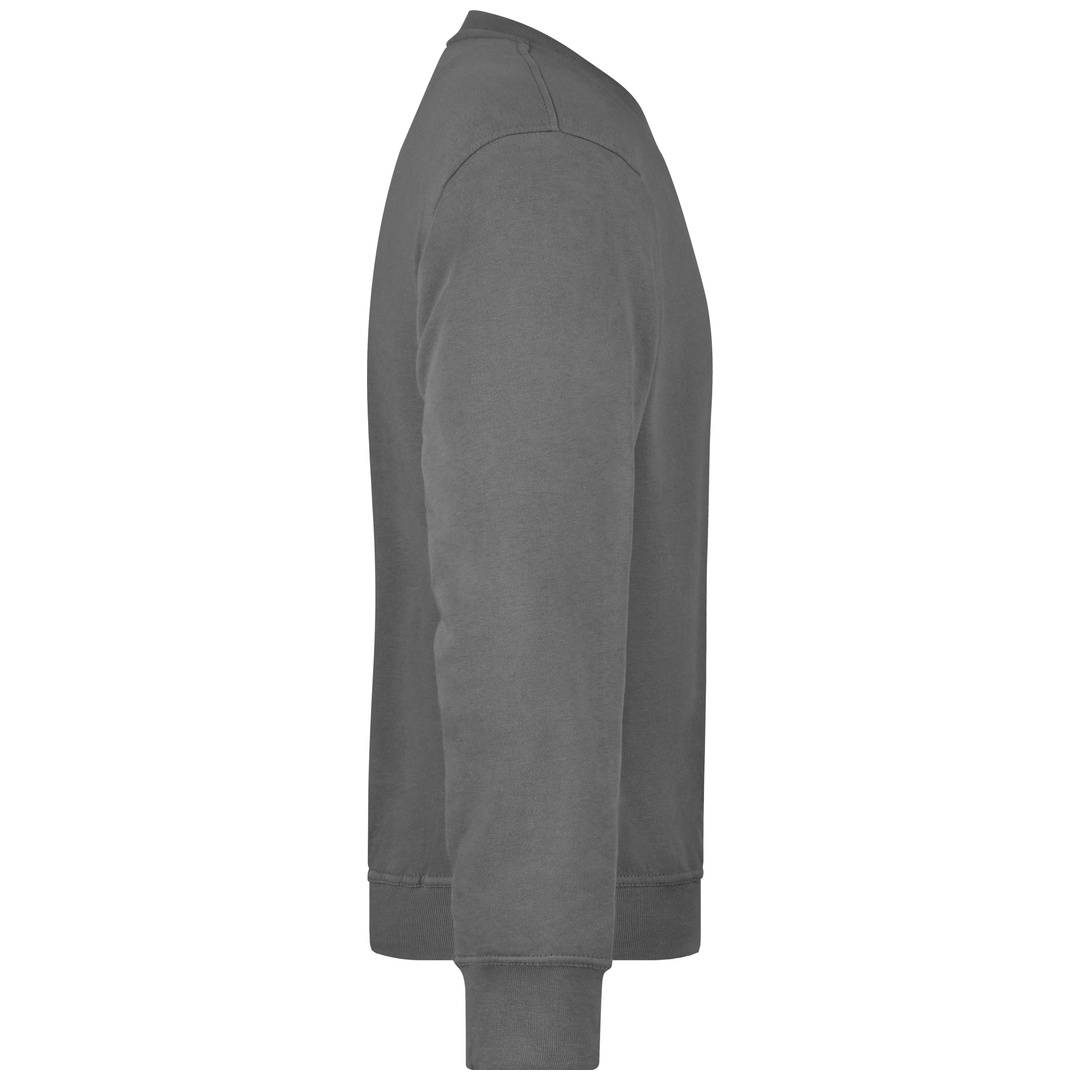 James & Nicholson Klassisches Rundhals-Sweatshirt JN840, Gr. 5XL dark-grey