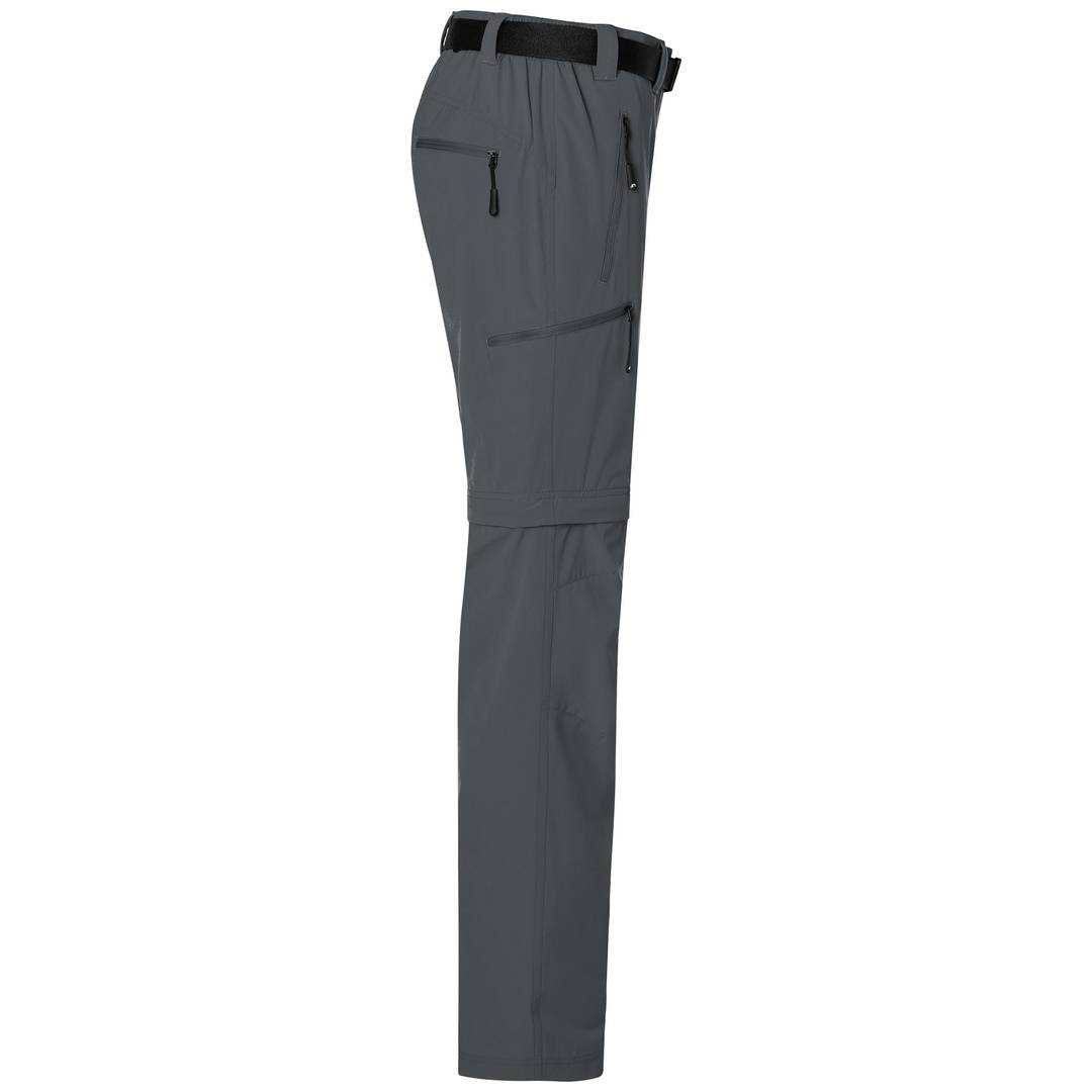 James & Nicholson Zip-Off Trekkinghose Herren JN1202 Gr. S carbon