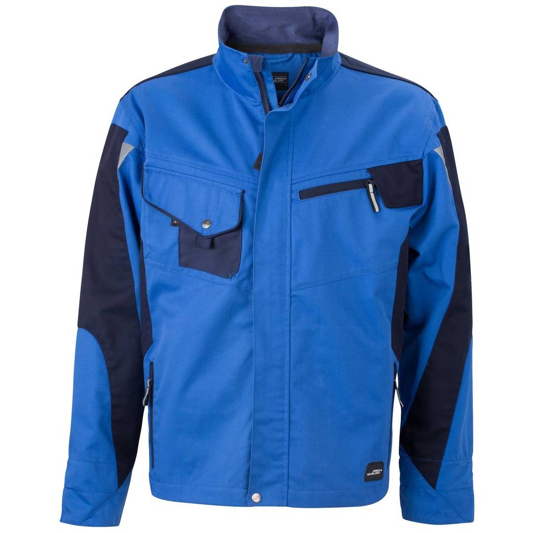 James & Nicholson Arbeitsjacke JN821 Gr. 6XL royal/navy