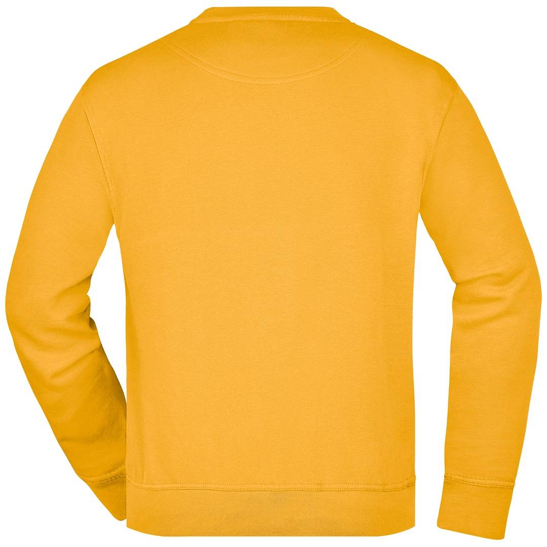 James & Nicholson Klassisches Rundhals-Sweatshirt JN840, Gr. XL gold-yellow