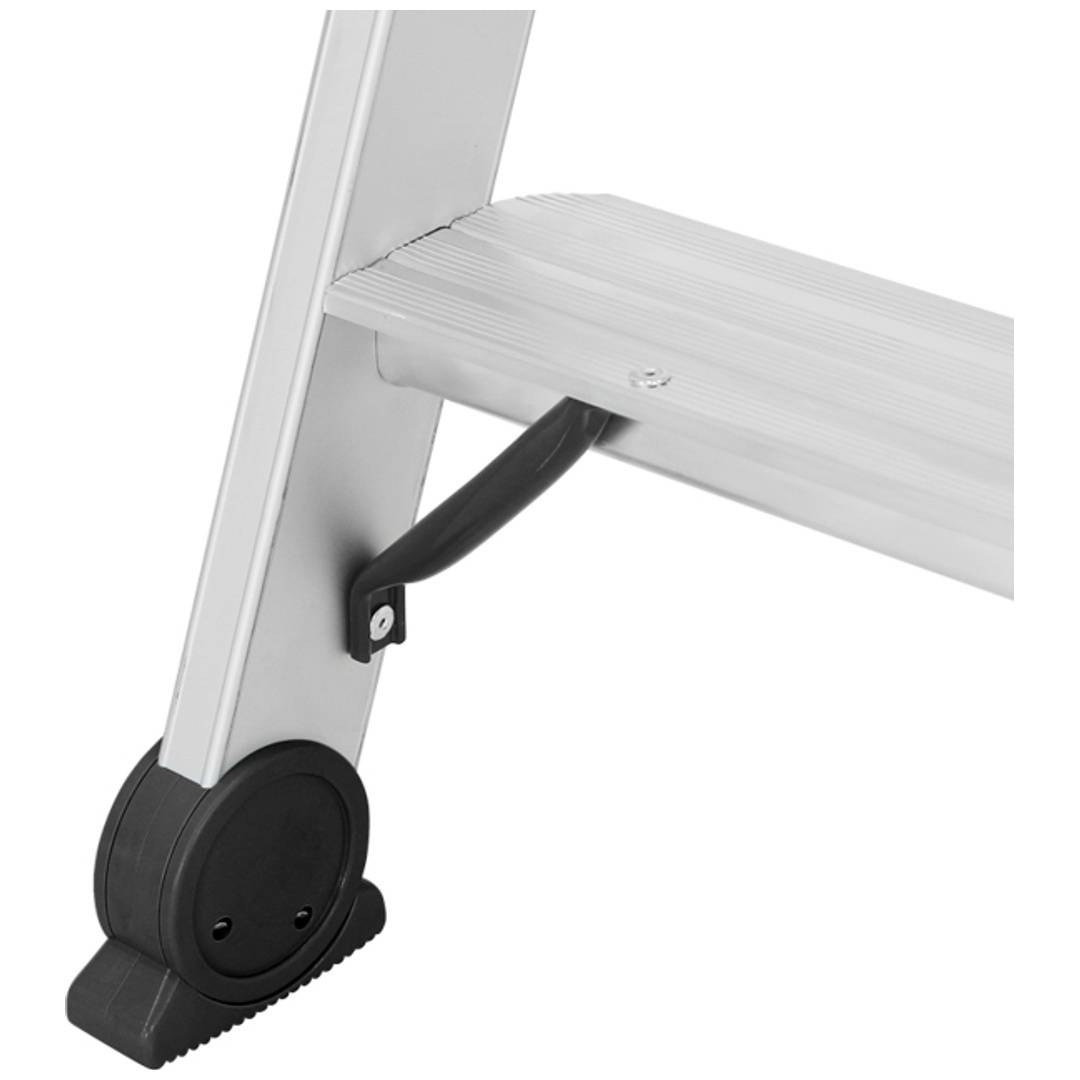 Hymer Stufenstehleiter, beidseitig begehbar, 2x3 Stufen, Länge 0,78 m