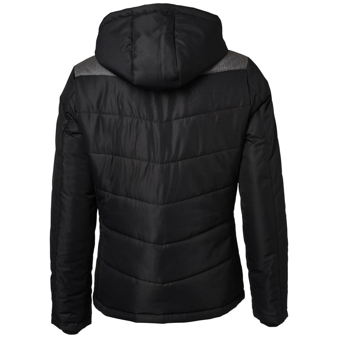 James & Nicholson sportliche Winterjacke mit Kapuze JN1133 Gr. L schwarz/anthrazit-melange