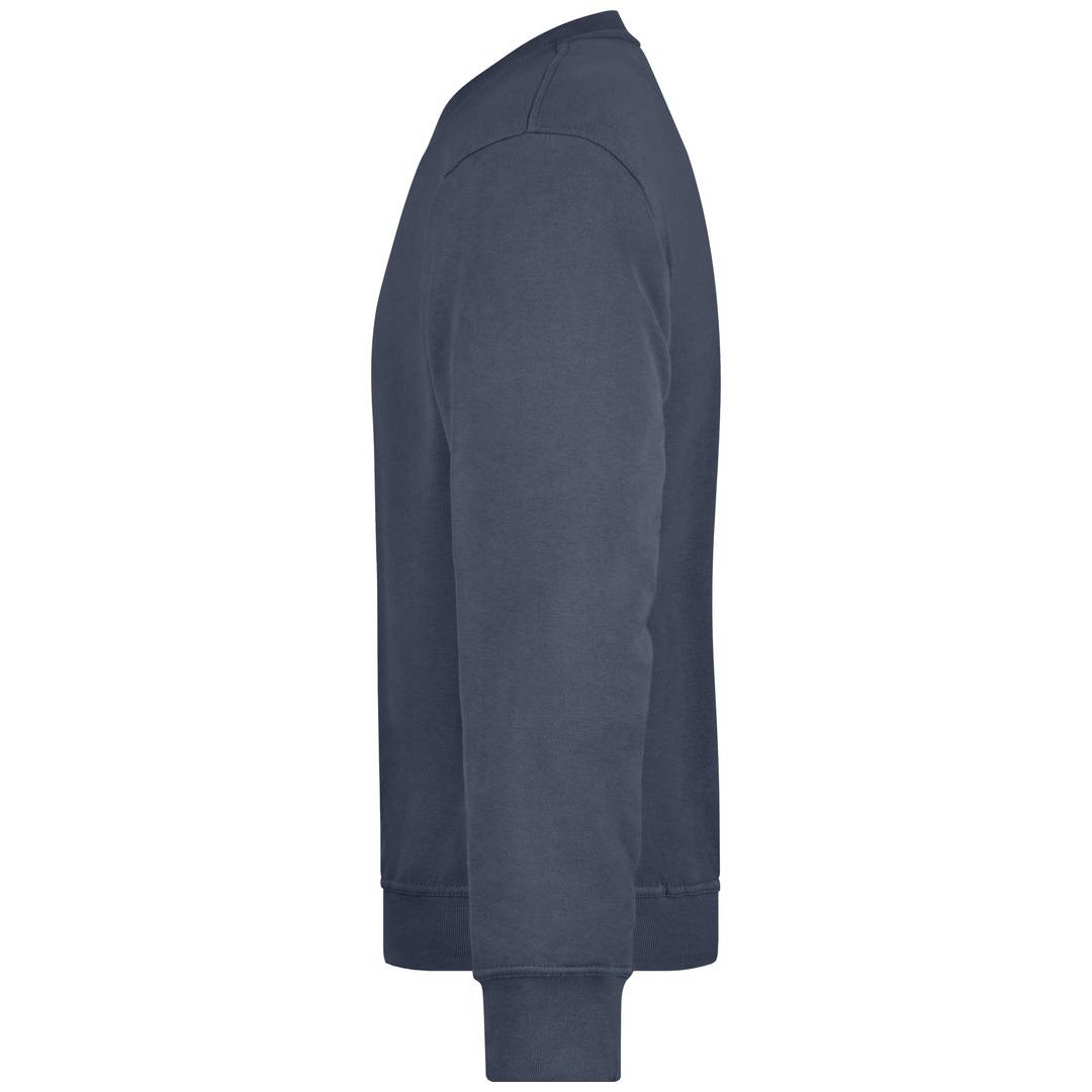 James & Nicholson Klassisches Rundhals-Sweatshirt JN840, Gr. M navy