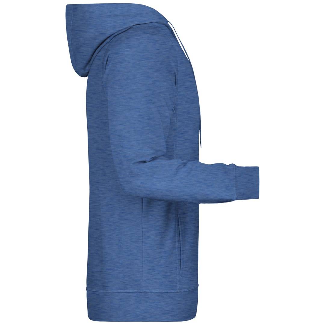 James & Nicholson Kapuzensweat JN8024 Gr. M light-denim-melange