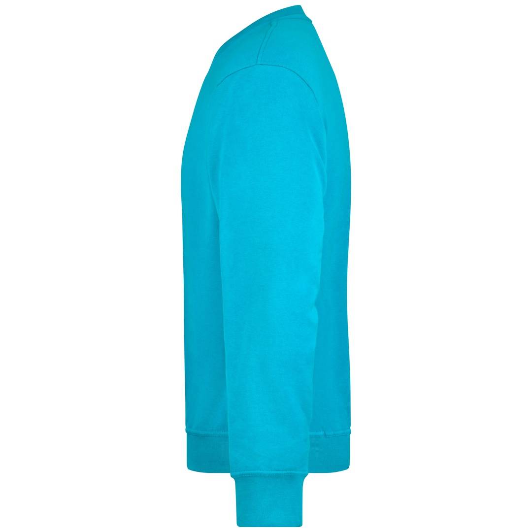 James & Nicholson Klassisches Rundhals-Sweatshirt JN840, Gr. XS turquoise