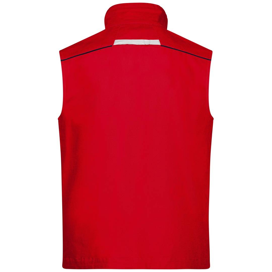 James & Nicholson Funktionelle Weste im sportlichen Look JN850 Gr. 2XL red/navy