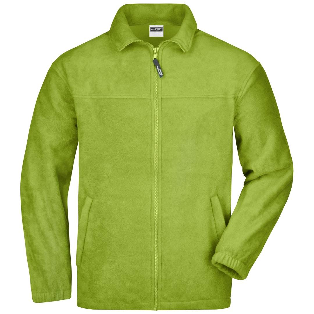 James & Nicholson Full-Zip Herren Fleecejacke JN044 Gr. 2XL lime-green