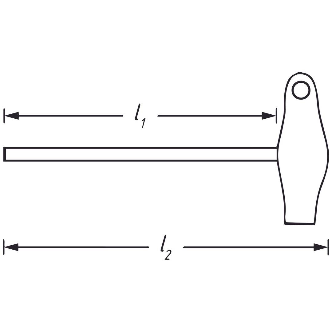 Hazet HAZET Werkstatt Torx-Schraubendreher Größe (Schraubendreher) T 25 Klingenlänge: 110 mm 1 St.