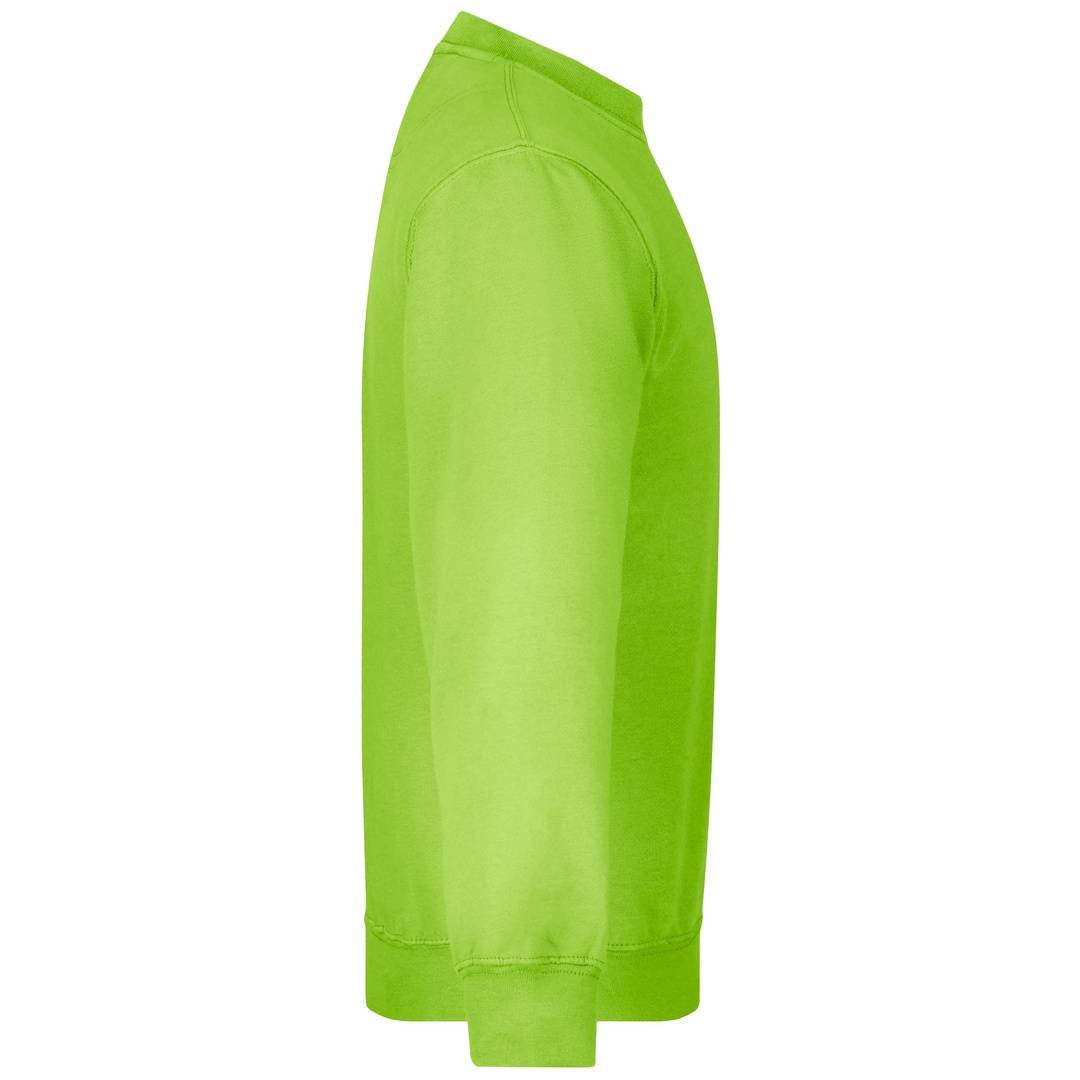 James & Nicholson Klassisches Komfort Rundhals-Sweatshirt Kinder JN040K Gr. 2XL-164 lime-green