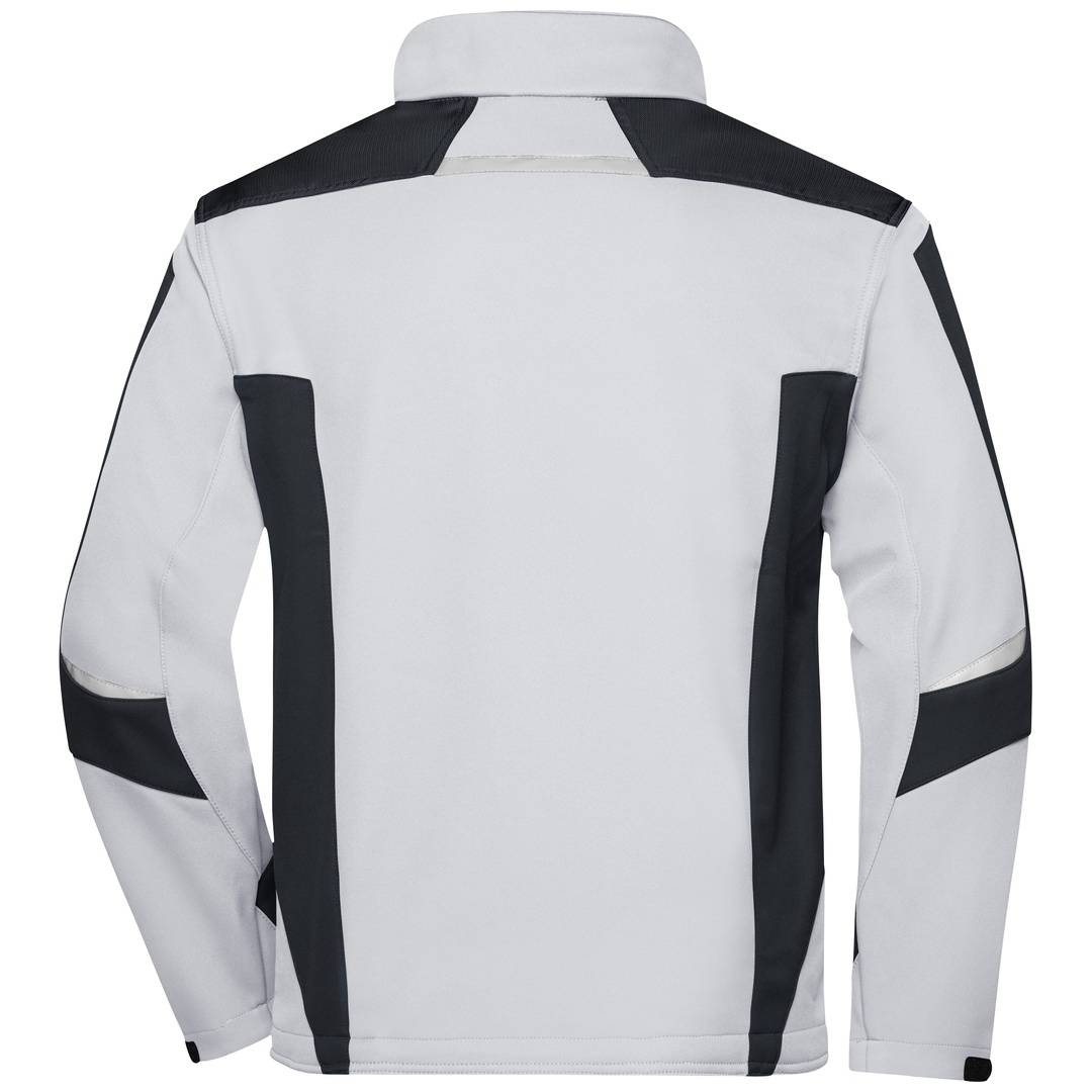 James & Nicholson Professionelle Softshelljacke JN844 Gr. XS white/carbon