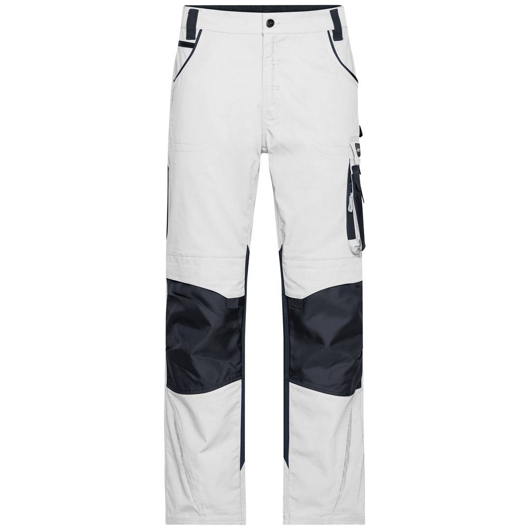 James & Nicholson Arbeitsbundhose JN832 Gr. 54 white/carbon