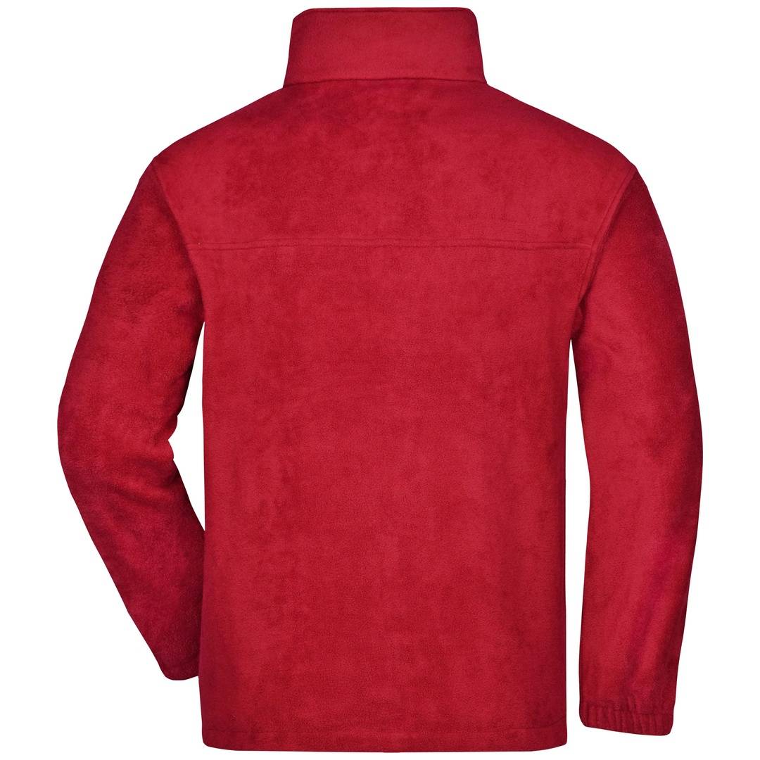 James &amp; Nicholson Full-Zip Herren Fleecejacke JN044 Gr. 3XL rot
