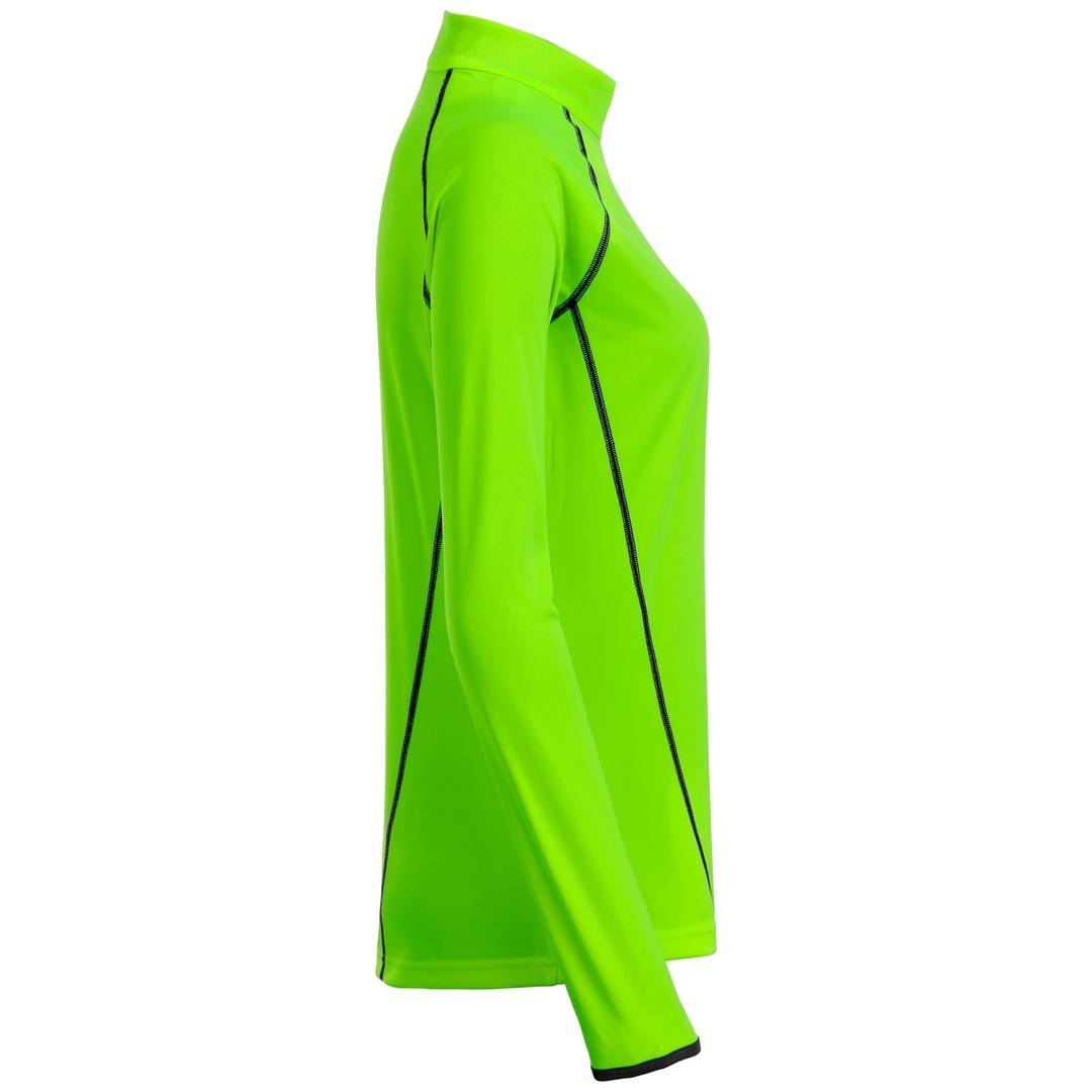 James & Nicholson Langarmshirt Damen JN497 Gr. S bright-green/black