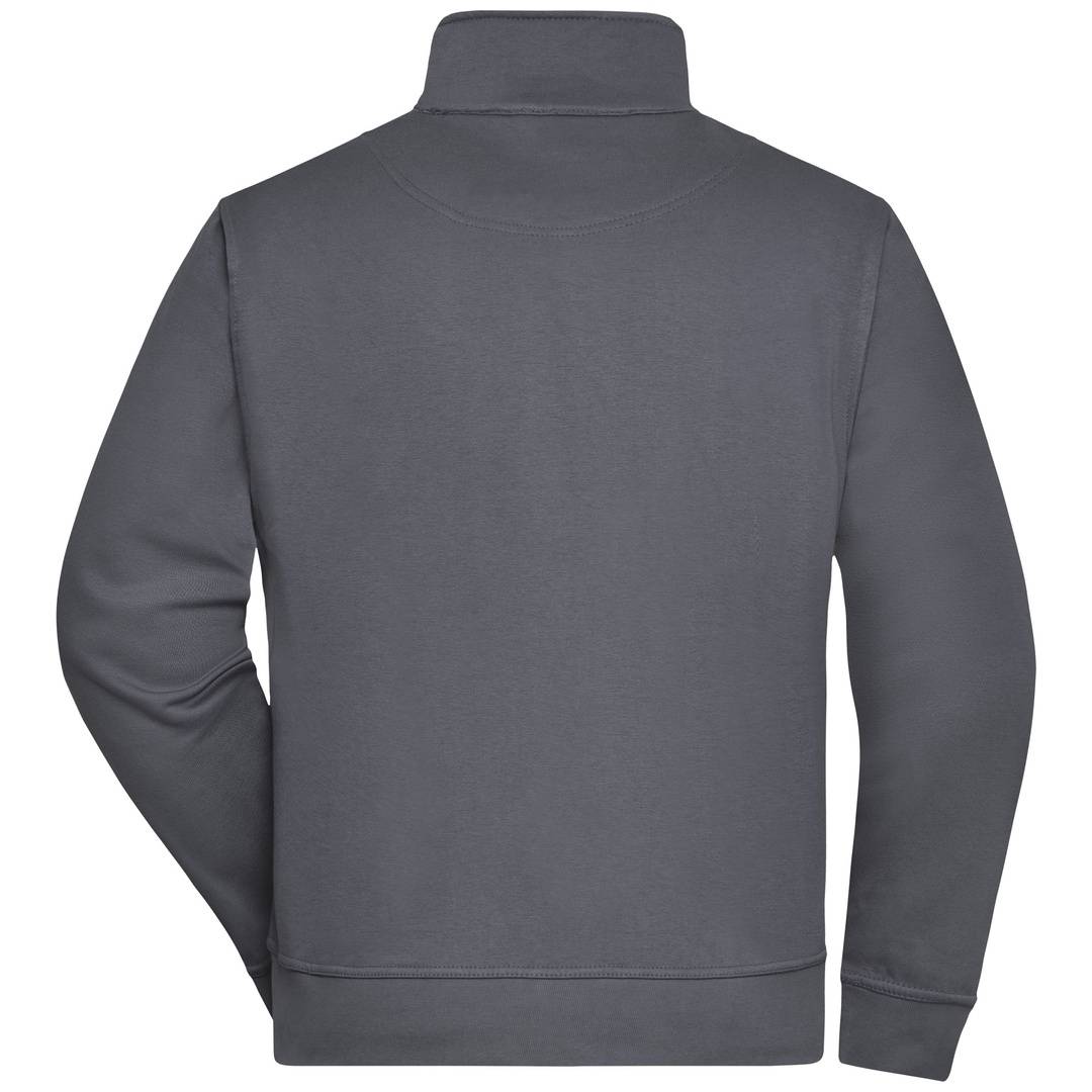 James & Nicholson Sweatjacke JN836 Gr. L carbon