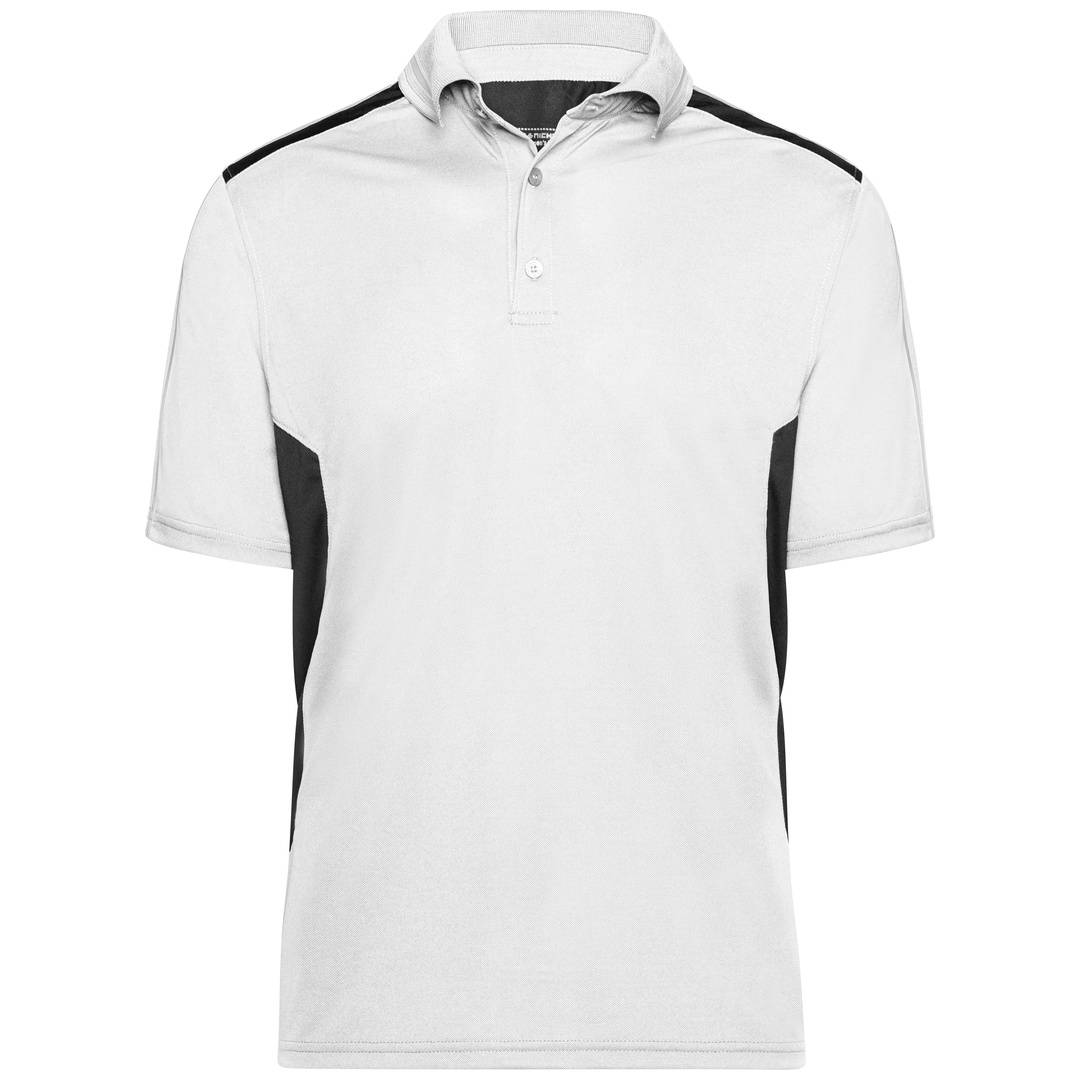 James & Nicholson Poloshirt Herren JN828 Gr. M white/carbon