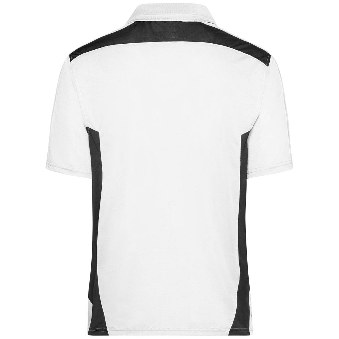 James & Nicholson Poloshirt Herren JN828 Gr. M white/carbon